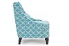 DO-6281-Blue Shabby Chic Blue Fabric Arm Chair - Lotus-4