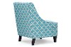 DO-6281-Blue Shabby Chic Blue Fabric Arm Chair - Lotus-5