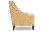 DO-6281-Yellow Shabby Chic Yellow Fabric Arm Chair - Lotus-4