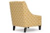 DO-6281-Yellow Shabby Chic Yellow Fabric Arm Chair - Lotus-5