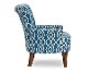 DO-6287 Shabby Chic Navy Blue Fabric Arm Chair - Dixie-3