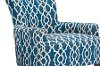 DO-6287 Shabby Chic Navy Blue Fabric Arm Chair - Dixie-4