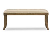 DO-6300-1 Faux Leather Tuffted Bench - Damien