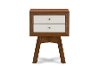 ST-005-AT/Walnut/Wht Two-Tone Walnut/ White End Table - Warwick-2
