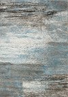 5 x 8 Medium Gray and Blue Rug - Breeze