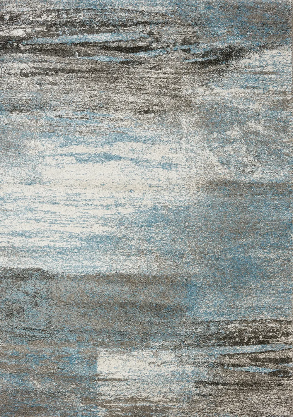 Breeze 5 x 8 Gray and Blue Area Rug-1
