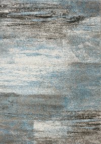 8 x 11 Large Gray and Blue Rug - Breeze