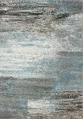 Breeze 8 x 11 Gray and Blue Rug