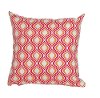 Red, Orange and White Indoor/Outdoor Throw Pillow