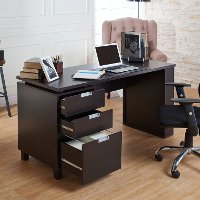 YNJ-1459C5 Desk with Builtin File Cabinet - Brooklyn-2