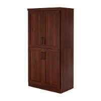 9071971 Cherry 4-Door Shaker Armoire - Morgan