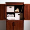 9071971 Cherry 4-Door Shaker Armoire - Morgan -4