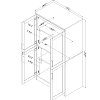 9071971 Cherry 4-Door Shaker Armoire - Morgan -5