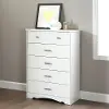 9059035 Tiara White 5-Drawer Chest - South Shore