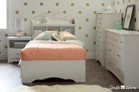 9059035 White 5-Drawer Chest - Tiara-3