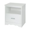9059062 White 1-Drawer Nightstand - Tiara-2