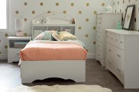 9059062 White 1-Drawer Nightstand - Tiara-4