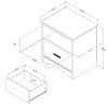 9059062 White 1-Drawer Nightstand - Tiara-6
