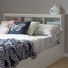 3550093 White Full Size Bookcase Headboard (54 Inch) - Cyrstal-3