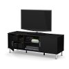 10000 Modern Black 57 Inch TV Stand with Doors - Renta-1
