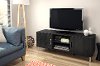 10001 Gray Oak TV Stand with Doors - Renta-3