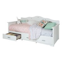 10003 White Twin Daybed with Storage - Tiara -2
