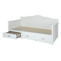 10003 White Twin Daybed with Storage - Tiara -3