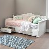 10003 White Twin Daybed with Storage - Tiara -6