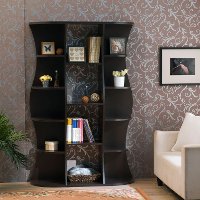 HFW-1481C4 Curved Multiple Tier Bookcase - Alida