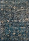5 x 8 Medium Teal and Charcoal Gray Area Rug - Antiquity