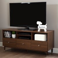 10011 Walnut TV Stand with Drawers - Olly