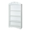 10002 White 4-Shelf Bookcase - Tiara -3
