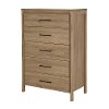 9068035 Rustic Oak 5-Drawer Chest - Gravity-2