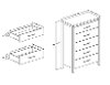 9068035 Rustic Oak 5-Drawer Chest - Gravity-5