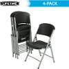 80187 Black Commercial Folding Chairs (4 pack)