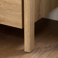 9068060 Rustic Oak 2-Drawer Nightstand - Gravity-4