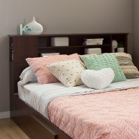 10085 Cherry Full/Queen Bookcase Headboard - Vito