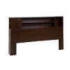 10085 Cherry Full/Queen Bookcase Headboard - Vito -2