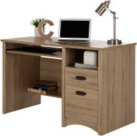 9064070 Rustic Oak Desk with 2 Drawers - Gascony-4