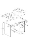 9064070 Rustic Oak Desk with 2 Drawers - Gascony-7