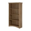 9064767 Rustic Oak 4-Shelf Bookcase - Gascony-3