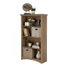 9064767 Rustic Oak 4-Shelf Bookcase - Gascony-4