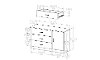 10082 Cherry 3 Drawer Door Chest - Libra-3