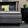 SET Beautyrest Extra Firm Low Profile King Size Sleep Set - Black Callista -7