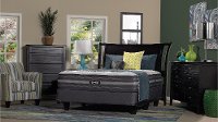 SET Beautyrest Luxury Firm Low Profile Twin-XL Sleep Set - Black Desiree