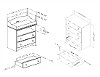3559A2 Espresso Changing Table and 4 Drawer Chest Set - Angel -3