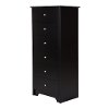 3170066 Black 6-Drawer Tall Chest - Vito-2