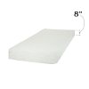 100002 White Basic 8 Inch Twin Memory Foam Mattress - Somea-3