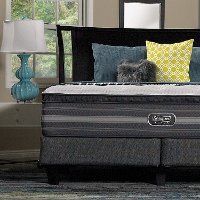 SET Beautyrest Luxury Firm Pillow Profile Queen Sleep Set - Black Katarina