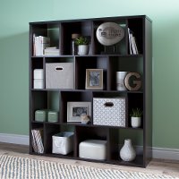 10004 Brown 16-Cube Compartment Shelf - Reveal